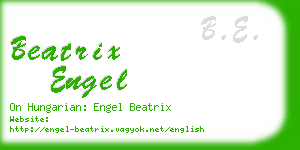 beatrix engel business card